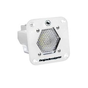 Baja Designs - Baja Designs S1 LED Auxiliary Light Pod, Flush Mount, White, Work/Scene Light Pattern, Clear Lens - Universal - Image 1