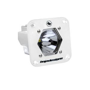 Baja Designs - Baja Designs S1 LED Auxiliary Light Pod, Flush Mount, White, Spot Light Pattern, Clear Lens - Universal - Image 1