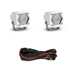 Baja Designs - Baja Designs S1 LED Auxiliary Light Pod, White, Pair, Work/Scene Light Pattern, Clear Lens - Universal - Image 1