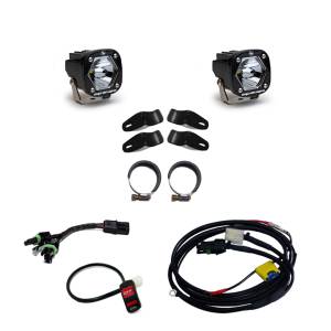 Baja Designs Moto S1 Auxiliary Light Kit - Universal, Spot Light Pattern, Clear Lens, Universal Battery