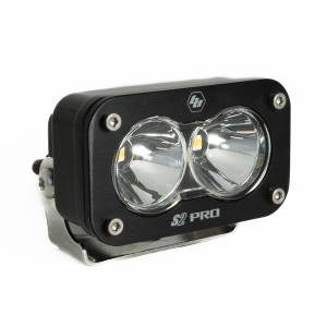 Baja Designs S2 Pro Black LED Auxiliary Light Pod - Universal, Spot Light Pattern, Clear Lens