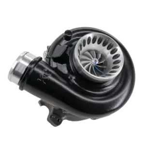 KC Turbos Jetfire Turbo for Ford (2004-07) 6.0L Power Stroke, (9 Blade (EXTREME WHISTLE), Stage 1, Jet Black)