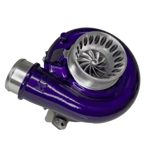 KC Turbos Jetfire Turbo for Ford (2004-07) 6.0L Power Stroke, (11 Blade (Quiet Whistle), Stage 1, Haunter Purple)