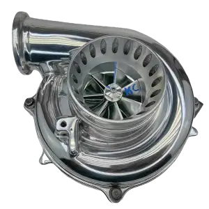 KC Turbos - KC Turbos GEN 2 KC300x Turbo for Ford (1994-98) 7.3L Power Stroke OBS, Stage 1 (63/70 1.0 A/R, 3.5" Metal CCV, Bright Green) - Image 2