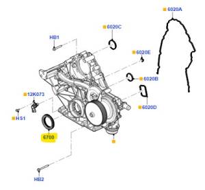 Ford Genuine Parts - Ford Motorcraft Front Main Seal (2011-19) 6.7L Powerstroke - Image 3