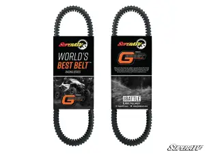 SuperATV Heavy-Duty CVT Drive Belt for Polaris (2017-24) RZR (OEM# 3211227) World's Best Belt Racing Series Style