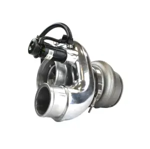 Industrial Injection HE351 XR2 Series 63MM Billet Upgrade Turbo 64MM TWSA for Ram (2004.5-07) 5.9L Cummins (Polished)