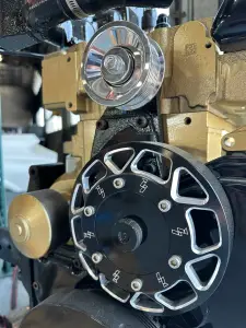 Industrial Injection - Industrial Injection Billet Fan Pulley Black Anodized (w/Bolts) for Dodge/Ram (2003-12) Cummins Common Rail - Image 2