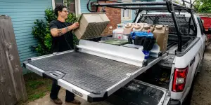 Decked - DECKED CargoGlide Double Tray Divider for 41" wide CargoGlide 2.0 - two (2) Tray Dividers, two (2) Cross Bars, two (2) footer kits, two (2) hardware kits (5 Ft 1 Inch Bed Length) - Image 3