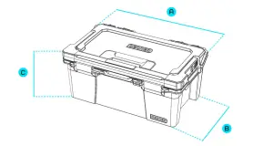 Decked - DECKED Sixer 16 - D-co Case - includes one (1) D-Co tray - Blaze Orange w/ black latches - Image 9