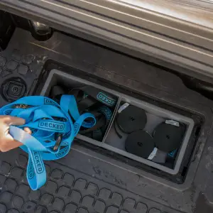 Decked - DECKED Shallow Stash Bins - Storage Bins vX & vY Drawer Systems - one (1) set of two (2) (Grey) - Image 3