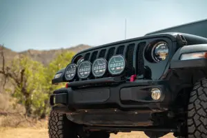 DV8 Offroad - DV8 Offroad Push Bar for Mopar Rubicon Steel Bumper for Jeep (2018-25) Wrangler JL - Image 5