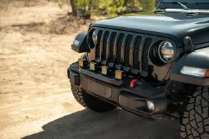 DV8 Offroad - DV8 Offroad Push Bar for Mopar Rubicon Steel Bumper for Jeep (2018-25) Wrangler JL - Image 9