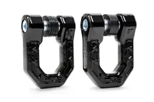 DV8 Offroad Elite Series 3/4" D-Ring Shackles | Pair (Black)