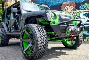 DV8 Offroad - DV8 Offroad Front Inner Fenders for Jeep (2007-18) Wrangler JK (Black, no Lights) - Image 7