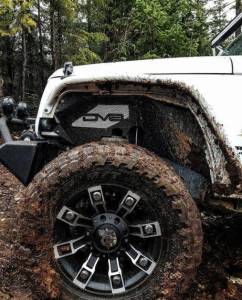 DV8 Offroad - DV8 Offroad Front Inner Fenders for Jeep (2007-18) Wrangler JK (Black, no Lights) - Image 8