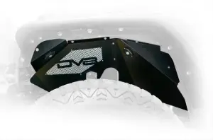 DV8 Offroad - DV8 Offroad Front Inner Fenders for Jeep (2007-18) Wrangler JK (Black, w/ LED Rock Lights) - Image 2