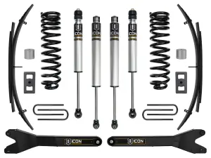 ICON 2.5" Lift, Stage 1 Suspension System w/ Radius Arms and Expansion Packs for Ford (2023-25) F-250/F-350 4WD, Super Duty 4WD, Diesel