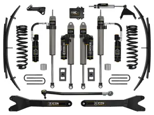ICON 2.5" Lift, Stage 6 Suspension System w/ Radius Arms and Expansion Packs for Ford (2023-25) F-250/F-350 Super Duty 4WD, Gas