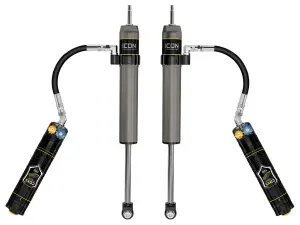 ICON 3-3.5" Lift, V.S. 2.5 Aluminum Series Shock Absorbers, Remote Reservoir w/ CDXS for Toyota (2022-24) Tundra (Rear, Pair)