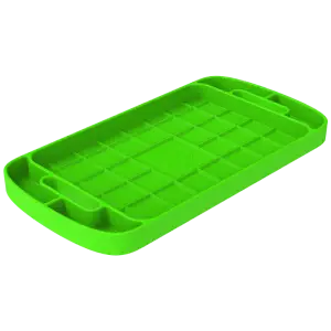S&B Silicone Tool Tray, Flexible, Lime Green Large