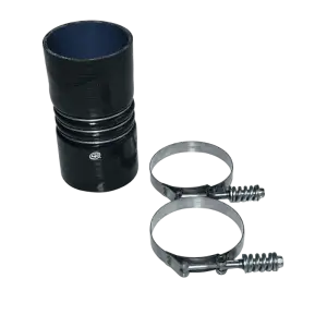 S&B - S&B  4" x 8" Intercooler Boot w/ Clamps for most Freightliner, Peterbilt and Kenworth - Image 1