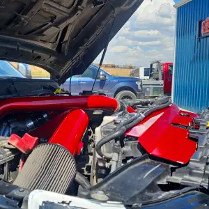 Blessed Performance - Blessed Performance HD Aluminum Air Deflector for Ford (2011-16) F-250/F-350/F-450/F-550 6.4L Power Stroke (Raw) - Image 4