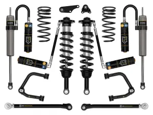 Icon 1.25-3" Lift, Suspension System, Tubular, Overland Rear Springs for Toyota (2024-25) Tacoma (Stage 9)
