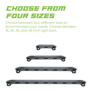 Putco - Putco 24" Green Hornet LED Stealth Rooftop Strobe Light Bar (Amber, White & Green) - 24" Tri-Color Strobe Lights - Image 6