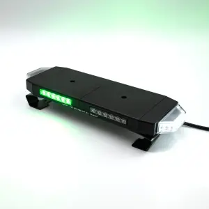 Putco - Putco 36" Green Hornet LED Stealth Rooftop Strobe Light Bar (Amber, White & Green) - 36" Tri-Color Strobe Lights - Image 9