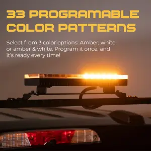 Putco - Putco YellowJacket LED Ultimate Rooftop Strobe Light Bar (Amber & White) w/ Direct Wiring - Image 10