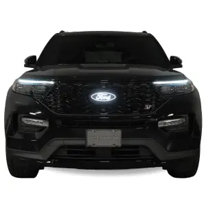 Putco - Putco Luminix White Oval LED Grille Emblem Fits Ford (2024) Explorer - Includes OEM Plug-N-Play Quick Connect into Headlamp (Front Grille, White LED's) - Image 2