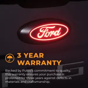 Putco - Putco Luminix White Oval LED Emblem for Ford (2024) F150 w/ camera, w/o Spray Washer and LED Headlights (Front Grille - White LED's, OEM Plug-N-Play Quick Connect into Headlamp) - Image 5