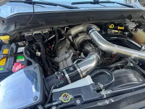 H&S Motorsports - H&S Motorsports Scorpion Piping Kit for Ford (2011-16) 6.7 Power Stroke (w/out Air Intake, 2015 Model Year (Please include HSM Oil Feed Line for 2015 Model Year Only) Raw Aluminum) - Image 7