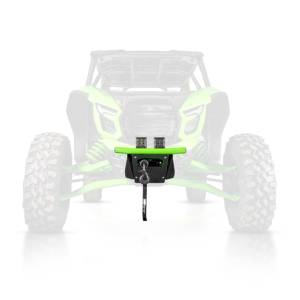 HMF LT Front Bumper for Kawasaki Teryx 4 / Teryx 5 H2 (Green, Fairlead Mount)