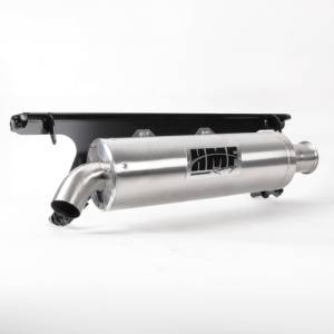 HMF Racing - HMF Exhaust Systems for Polaris (2025) RZR XP 1000, Titan Quiet Series, Dual Full System, Grey - Gun Metal, Billet - Recessed End Cap - Image 10