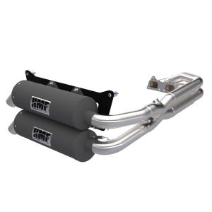 HMF Racing - HMF Exhaust Systems for Polaris (2025) RZR XP 1000, Titan Quiet Series, Dual Full System, Grey - Gun Metal, Billet - Recessed End Cap - Image 12