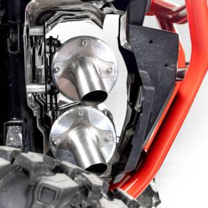 HMF Racing - HMF Exhaust Systems for Polaris (2025) RZR XP 1000, Titan Quiet Series, Slip On System, Stainless Steel, Billet - Recessed, Blackout End Cap - Image 4