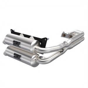 HMF Racing - Copy of HMF Exhaust Systems for Polaris (2025) RZR XP 1000, Titan Loud Series, Dual Full System, Stainless Steel, Billet - Recessed End Cap - Image 5