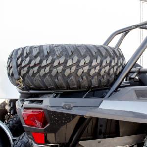 HMF Racing - HMF Spare Tire Rack for Polaris (2014-23) RZR XP/4 1000 / (2016-23) RZR XP/4 Turbo, Black - Textured - Image 4