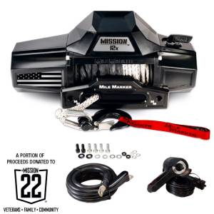 Mile Marker - Mile Marker Mission Winch Flag Series, 12,000 Pound (Patriot Edition) - Image 2