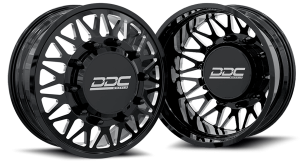DDC Dually Wheels The Mesh Forged 22x8.25 8x170 Black/Mill 99-04 Ford F-350