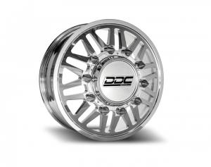 DDC Dually Wheels Aftermath Polished 20X8.25 10X225 Super Duty/RAM Dually Wheel Kit F-450 05-10 F-450 15-25 Ram 4500 08-25