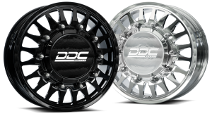 DDC Dually Wheels The Spoke Forged 20x8.25 10x225 Polished 05-10 Ford 15-25 F-450/F-550 Dodge Ram 08-25 4500/5500