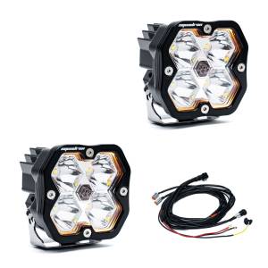 Baja Designs - Baja Designs Squadron 2.0 Sport Black LED Auxiliary Light Pod Pair - Universal (Driving/Combo Light Pattern, Clear Lens, No Harness) - Image 4