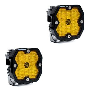 Baja Designs - Baja Designs Squadron 2.0 Sport Black LED Auxiliary Light Pod Pair - Universal (Spot Light Pattern, Baja Amber Lens, No Harness) - Image 4
