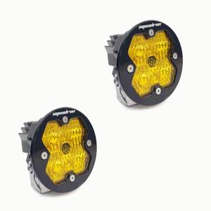 Baja Designs - Baja Designs Squadron-R 2.0 Sport Black LED Auxiliary Light Pod Pair - Universal (Driving/Combo Light Pattern, Amber Lens, w/ Harness) - Image 3
