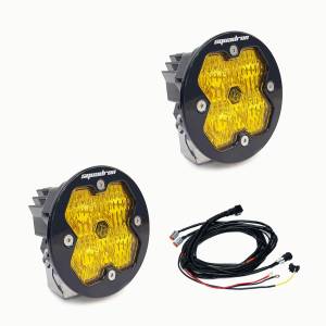Baja Designs - Baja Designs Squadron-R 2.0 Sport Black LED Auxiliary Light Pod Pair - Universal (Driving/Combo Light Pattern, Amber Lens, No Harness) - Image 2