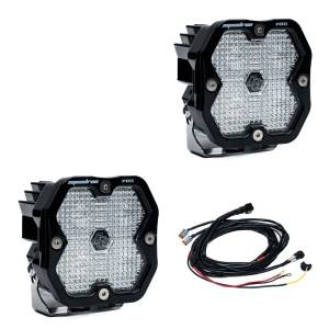 Baja Designs - Baja Designs Squadron 2.0 Pro Black LED Auxiliary Light Pod Pair - Universal (Spot Light Pattern, Clear Lens, w/ Harness) - Image 4