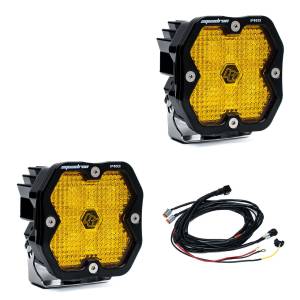 Baja Designs - Baja Designs Squadron 2.0 Pro Black LED Auxiliary Light Pod Pair - Universal (Driving/Combo Light Pattern, Amber Lens, No Harness) - Image 4